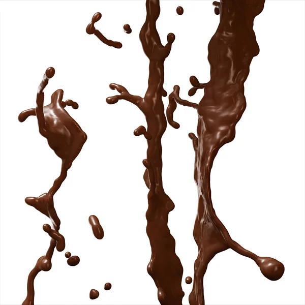 ホット チョコレートのスプラッシュ. — ストック写真