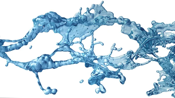 Splash of Water isolated on white background — Stock Photo, Image