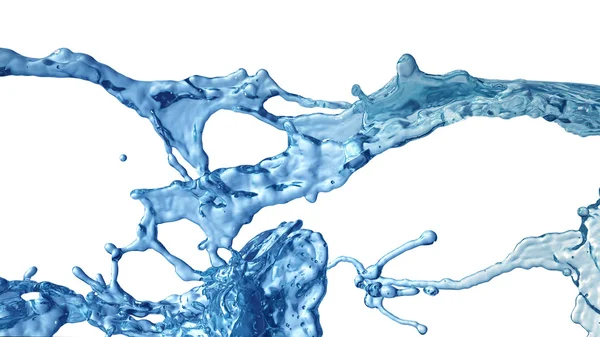 Splash of Water isolated on white background — Stock Photo, Image