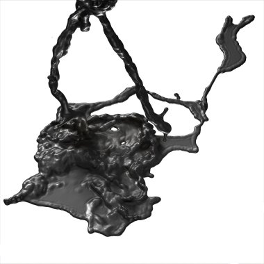 siyah Akaryakıt sıçrama