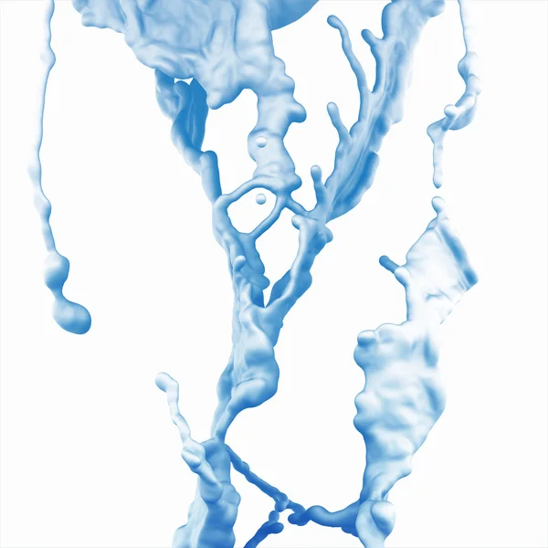 Αφηρημένη ψεκασμό νερού σε λευκό φόντο — Φωτογραφία Αρχείου