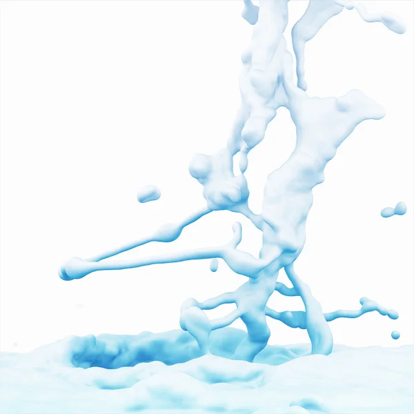 Abstrakt stänk av vatten på en vit bakgrund — Stockfoto