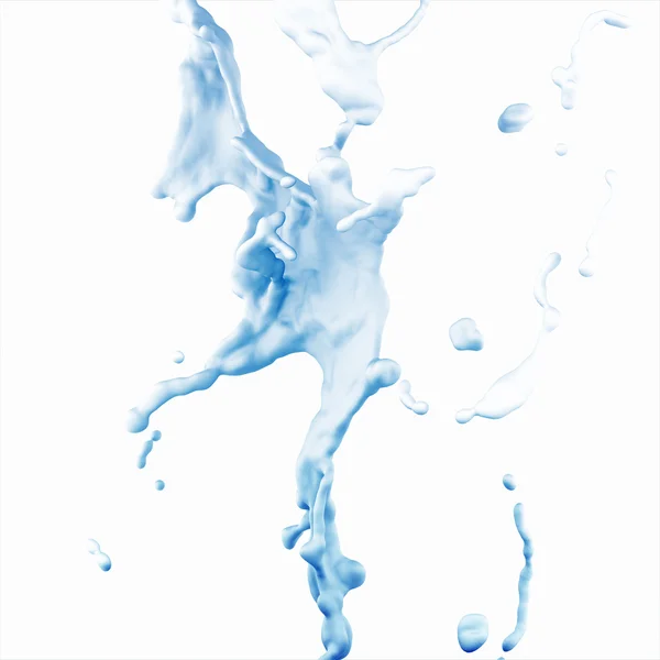 Absztrakt fröccsenő víz fehér alapon — Stock Fotó