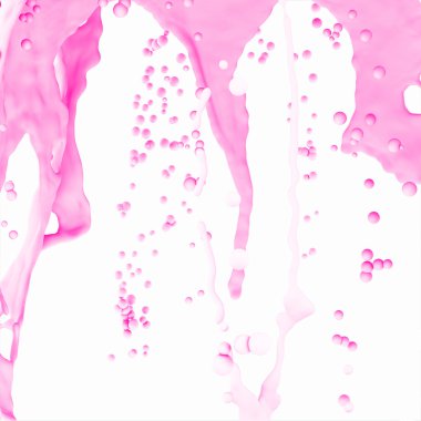 Beyaz zemin üzerinde soyut su damlaları