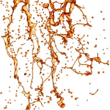 Sıvı sıçrama. Alkol, çay, kola.