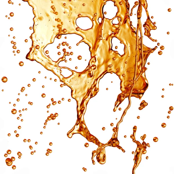 Liquid Splash. Álcool, Chá, Cola . — Fotografia de Stock