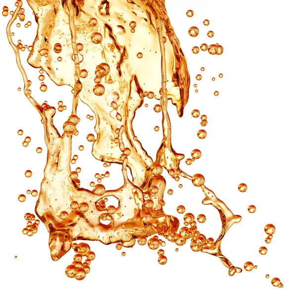 Liquid Splash. Álcool, Chá, Cola . — Fotografia de Stock