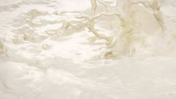 Milk Splash. Slow motion. — Stock Video