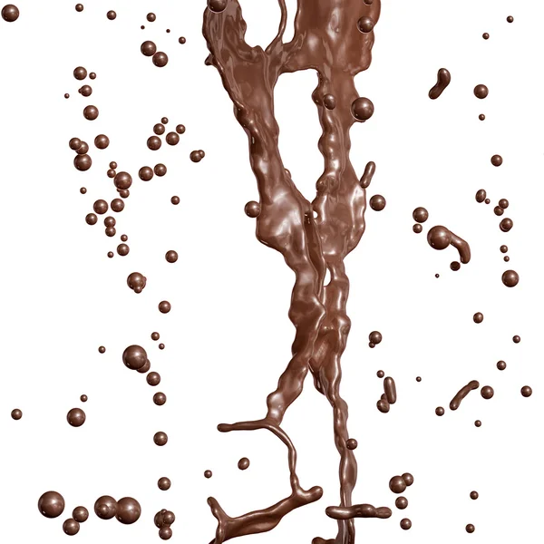 Splash de chocolate quente . — Fotografia de Stock