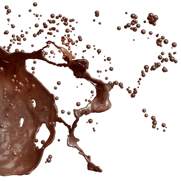 Splash de chocolate quente . — Fotografia de Stock