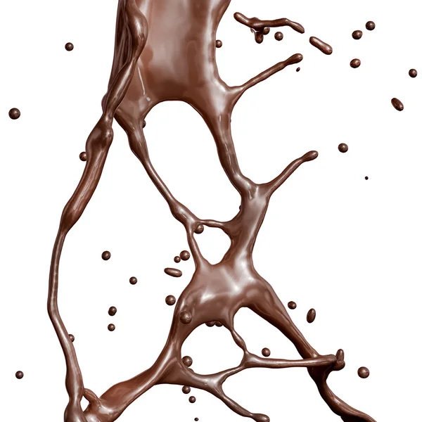 Splash de chocolate quente . — Fotografia de Stock