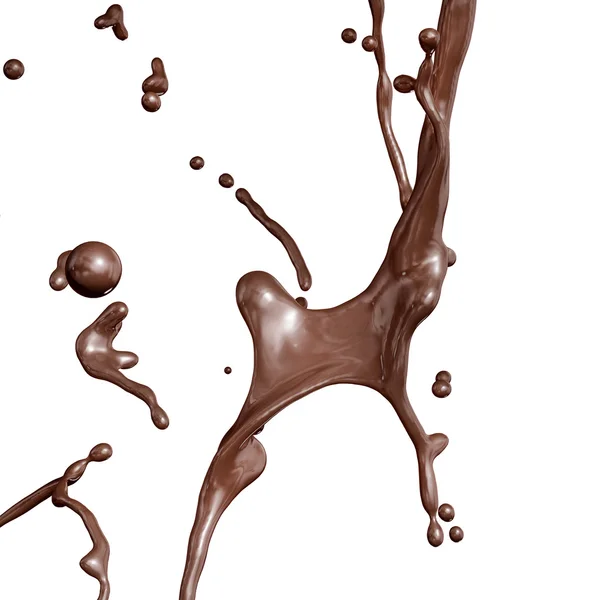 Splash of Hot Chocolate. — Stock Photo, Image