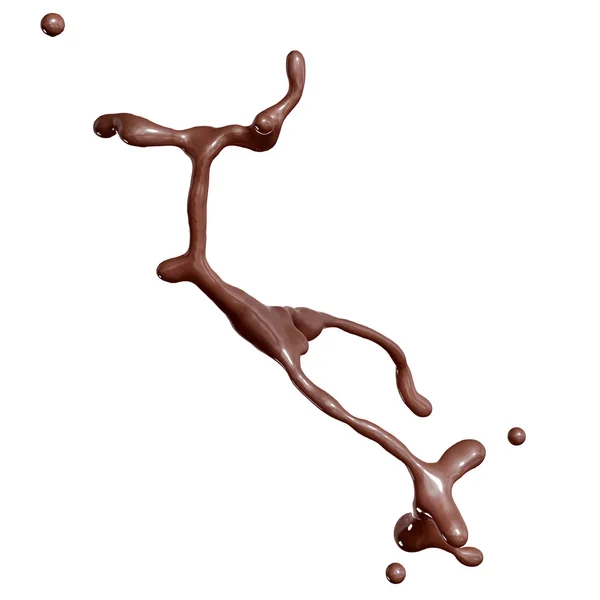 Splash de chocolate quente . — Fotografia de Stock