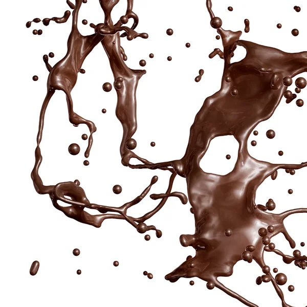 Splash of Hot Chocolate. — Stock Photo, Image