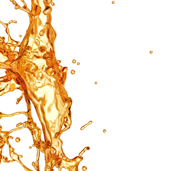 Liquid Splash. Álcool, Chá, Cola . — Fotografia de Stock