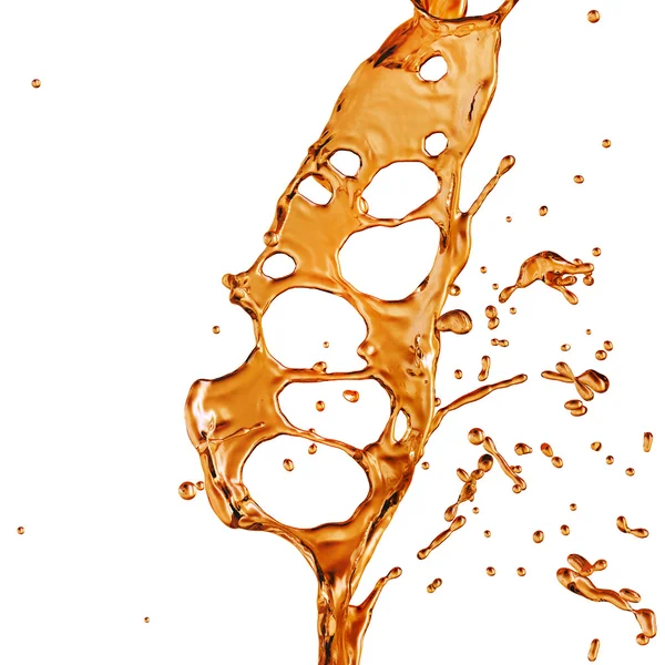 Liquid Splash. Álcool, Chá, Cola . — Fotografia de Stock