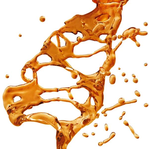 Liquid Splash. Alcohol, Tea, Cola. — Stock Photo, Image