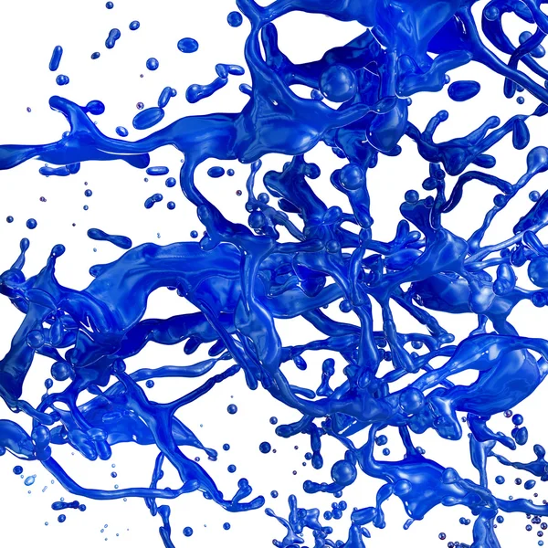 Colored Paint Splash. — Stock Photo, Image