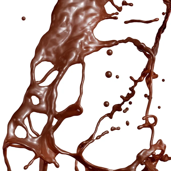 Splash de chocolate quente . — Fotografia de Stock