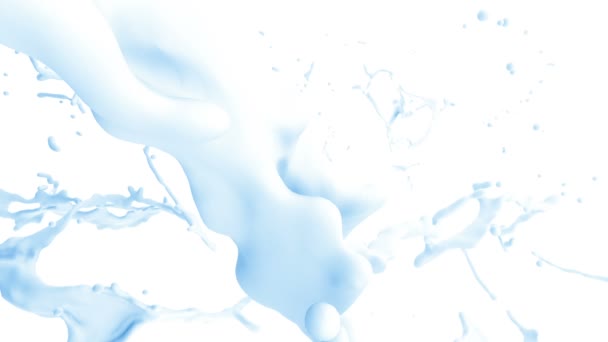 水の抽象的なスプラッシュ — ストック動画