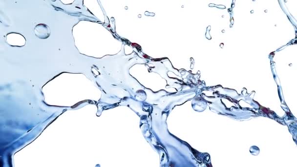 gouttes d'eau en chute libre