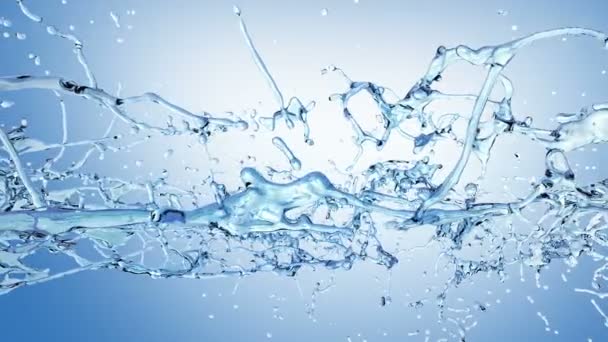 gouttes d'eau en chute libre