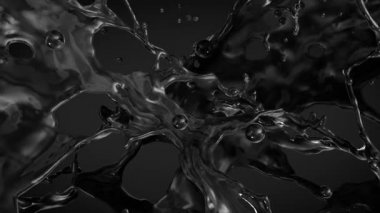 Alfa Siyah yağla. Ağır çekim.