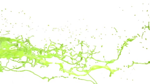 éclaboussures colorées, isolées sur fond blanc .