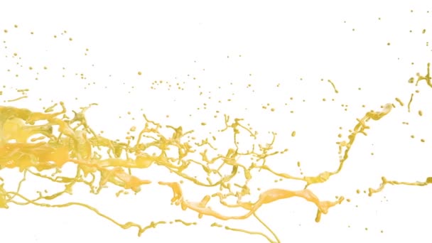 éclaboussures colorées, isolées sur fond blanc .