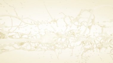 Süt Splash. Ağır çekim. Maske ile.