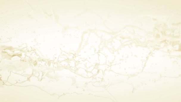 Du lait éclaboussé. Mouvement lent.Avec masque .