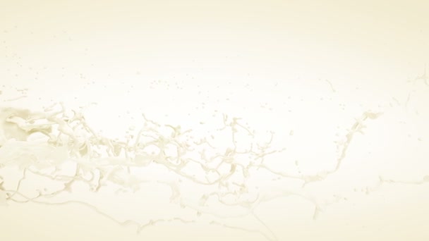 Du lait éclaboussé. Mouvement lent.Avec masque .