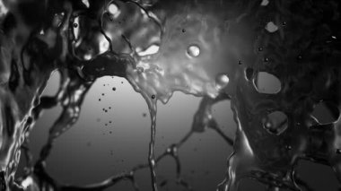 Alfa Siyah yağla. Ağır çekim.