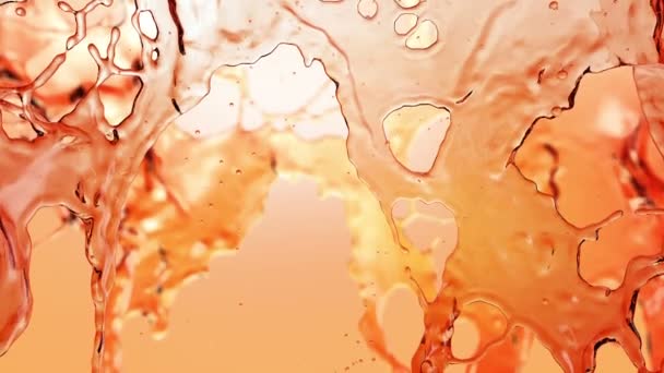 Liquid Splash. Álcool, Chá, Cola . — Vídeo de Stock