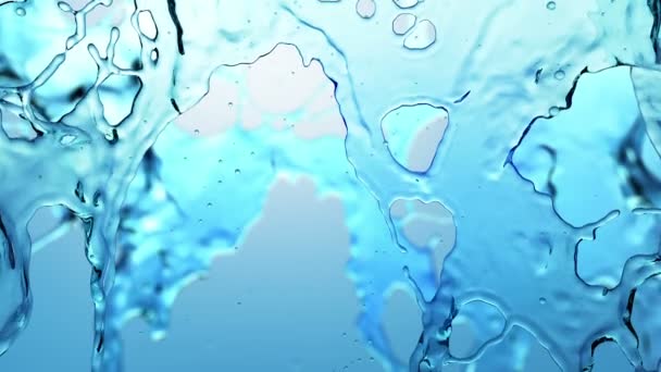 gouttes d'eau en chute libre.