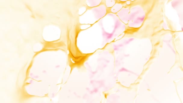 Couleurs, éclaboussures abstraites de liquide .