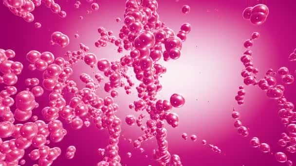 Caméra voler à travers les structures moléculaires .