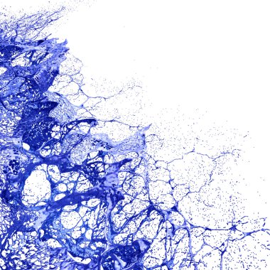 renkli boya sıçraması.