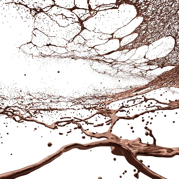 Hot Chocolate Splash closeup . — Photo