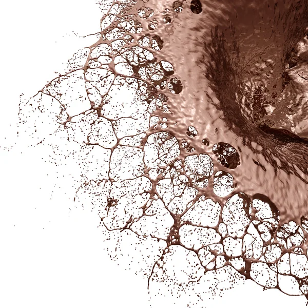 Hot Chocolate Splash closeup . — стоковое фото