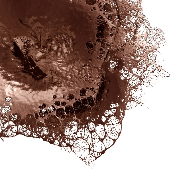Hot Chocolate Splash closeup . — Stockfoto