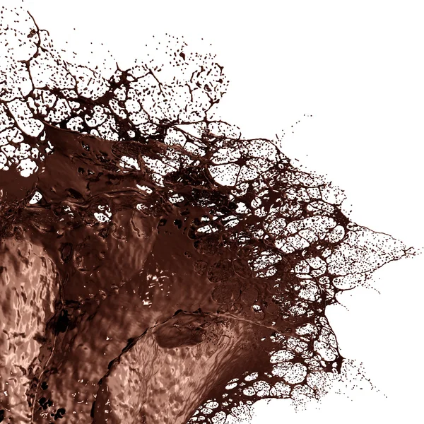 Hot Chocolate Splash closeup . — Photo