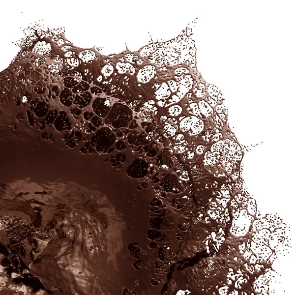 Hot Chocolate Splash closeup . — Foto de Stock