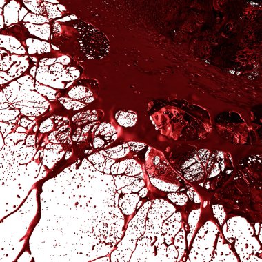 Ketçap, kan, kırmızı sıvı Splashing.