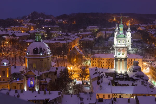 Crepúsculo en Lvov — Foto de Stock