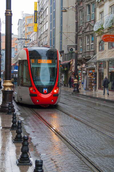 Red metro of Istanbul