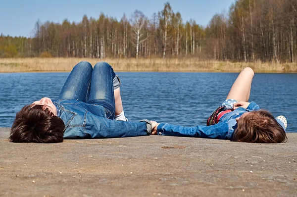   Sıcak bahar havanın tadını