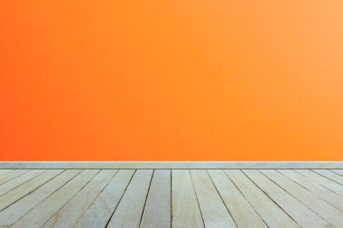 Boş iç ahşap Oda Beyaz ahşap duvar ve zemin, görüntüleme için