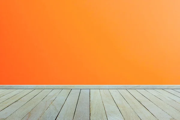 Leere Holzzimmer innen weiße Holzwand und -boden, für Displays — Stockfoto