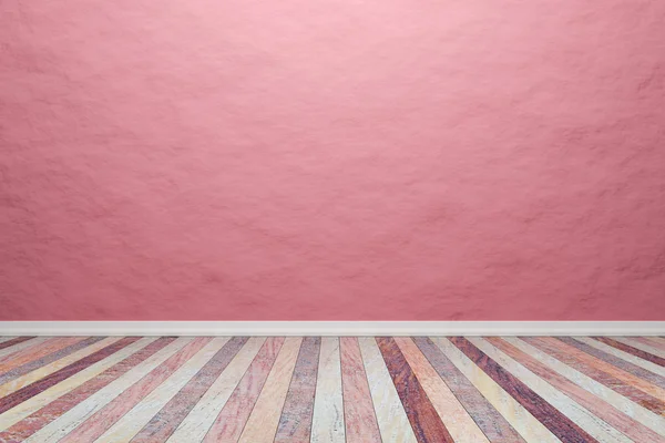 빈 인테리어 핑크 룸 나무 바닥, 현재에 대 한 당신의 프로 — 스톡 사진